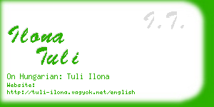 ilona tuli business card
